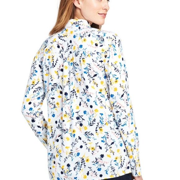 Lands' End Brushed Rayon Collared Shirt NWT - Picture 2 of 3